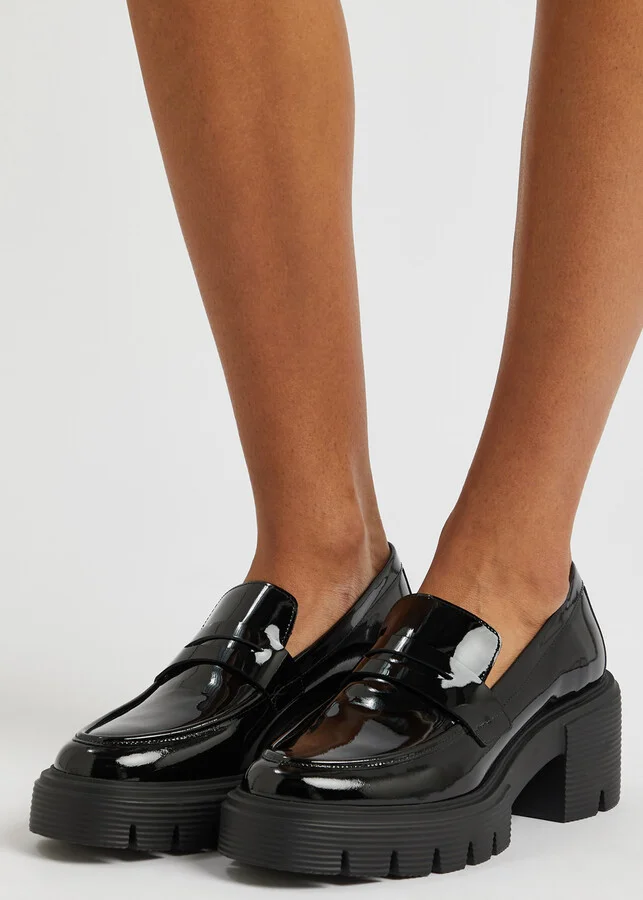 Stuart Weitzman Soho 75 Patent Leather Loafers - Image 5