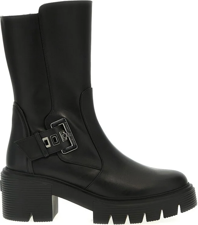 Stuart Weitzman Soho Buckle Detailed Boots