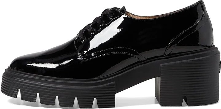 Stuart Weitzman Soho Derby Women's Flat Shoes Black : 11 M, Leather/Rubber - Image 5
