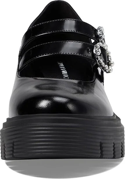 Stuart Weitzman Soho Leighton Mry Jne Women's Flat Shoes Black : 8.5 M, Leather/Rubber - Image 2