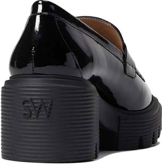 Stuart Weitzman Soho Loafer Women's Shoes Black : 11 B, Leather - Image 4