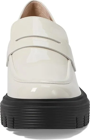 Stuart Weitzman Soho Loafer Women's Shoes Cream : 9.5 B, Leather - Image 2