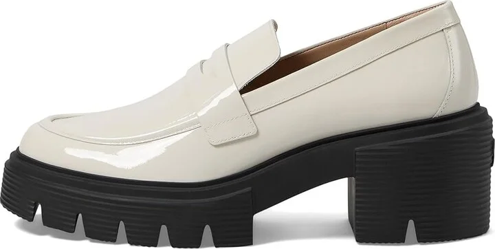 Stuart Weitzman Soho Loafer Women's Shoes Cream : 9.5 B, Leather - Image 5