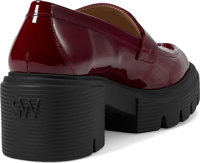 Stuart Weitzman Soho Loafer Women's Shoes Rosewood : 9 B, Leather - Image 4