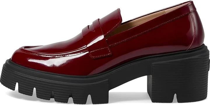 Stuart Weitzman Soho Loafer Women's Shoes Rosewood : 9 B, Leather - Image 5