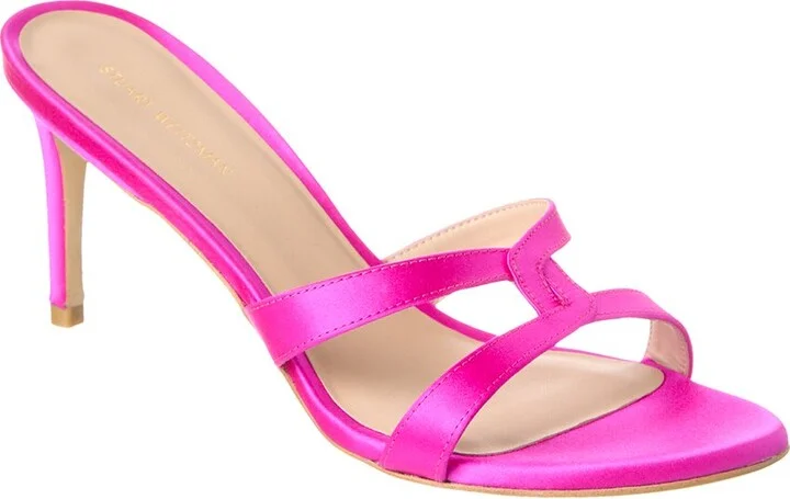 Stuart Weitzman Soiree Sleek 75 Satin Sandal