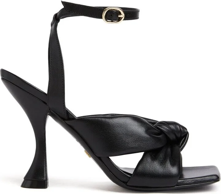 Stuart Weitzman Square-Toe Ankle-Strap Sandals