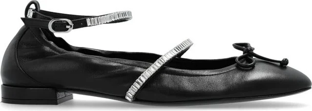 Stuart Weitzman Stefanie Embellished Ballerina Flats