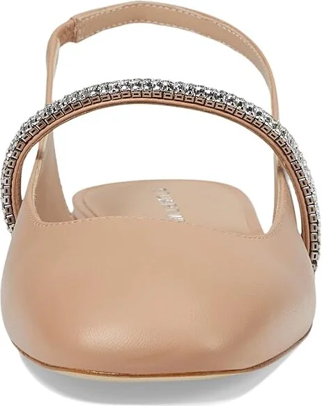 Stuart Weitzman Stefanie Slingback Flat Women's Flat Shoes Adobe/Clear : 7.5 M, Leather - Image 2