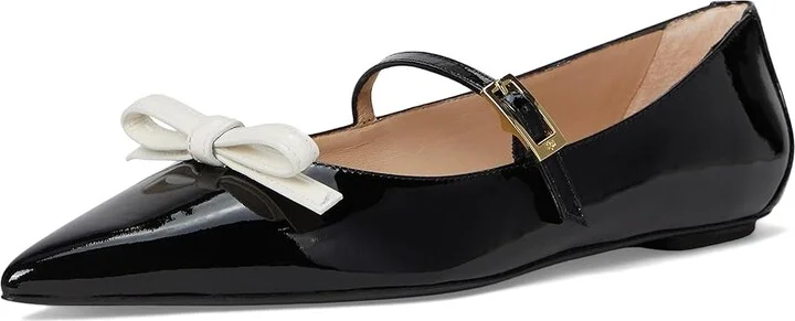 Stuart Weitzman Strt Felicity Mry Jne High Women's Heels Black/Cream : 7.5 M, Leather - Image 5