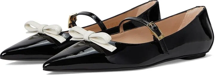 Stuart Weitzman Strt Felicity Mry Jne High Women's Heels Black/Cream : 7.5 M, Leather