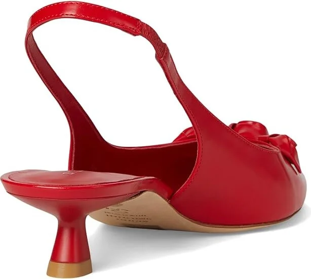 Stuart Weitzman STRT ROSIE SLNGBK 35 High Women's Heels Cherry : 9 M, Leather - Image 4