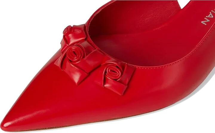 Stuart Weitzman STRT ROSIE SLNGBK 35 High Women's Heels Cherry : 9 M, Leather - Image 7