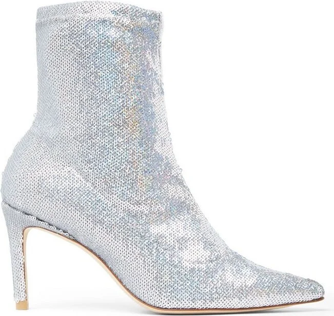Stuart Weitzman Stuart 85 Sequin Embellished Boots