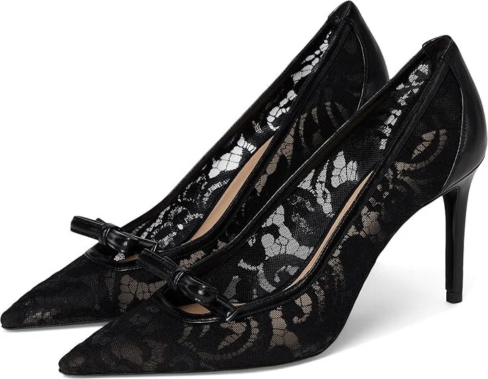 Stuart Weitzman Stuart Felicity 85 High Women's Heels Black : 11 M, Leather