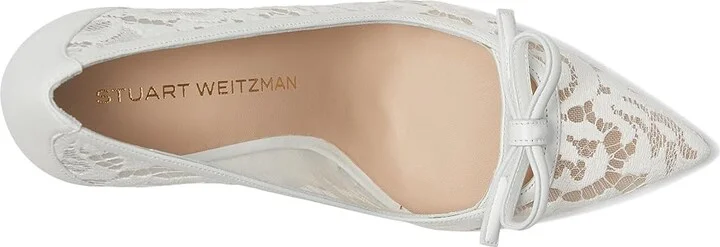 Stuart Weitzman Stuart Felicity 85 High Women's Heels White : 11 M, Leather - Image 2