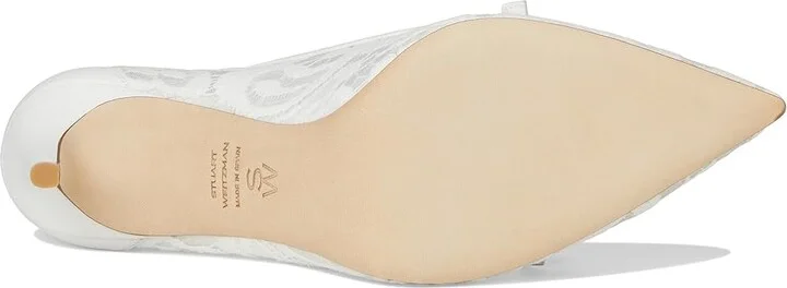 Stuart Weitzman Stuart Felicity 85 High Women's Heels White : 11 M, Leather - Image 3