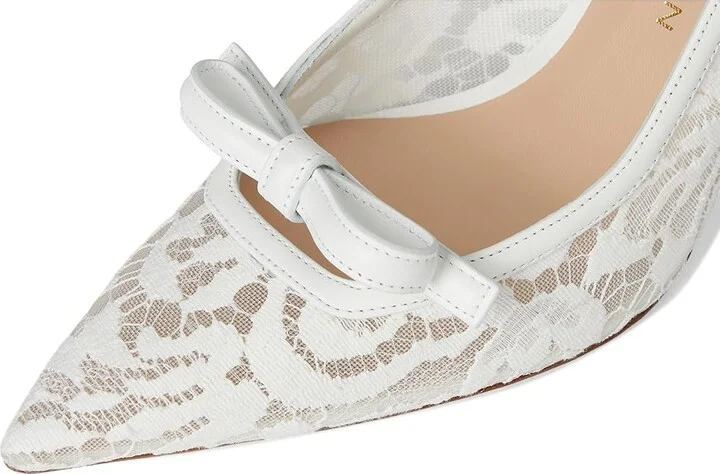Stuart Weitzman Stuart Felicity 85 High Women's Heels White : 11 M, Leather - Image 7