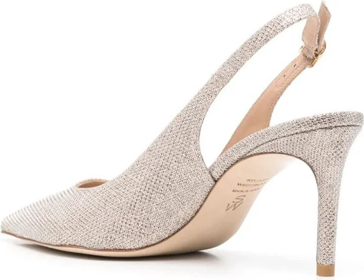 Stuart Weitzman Stuart Powder Sling Back 7 Shoes - Image 3