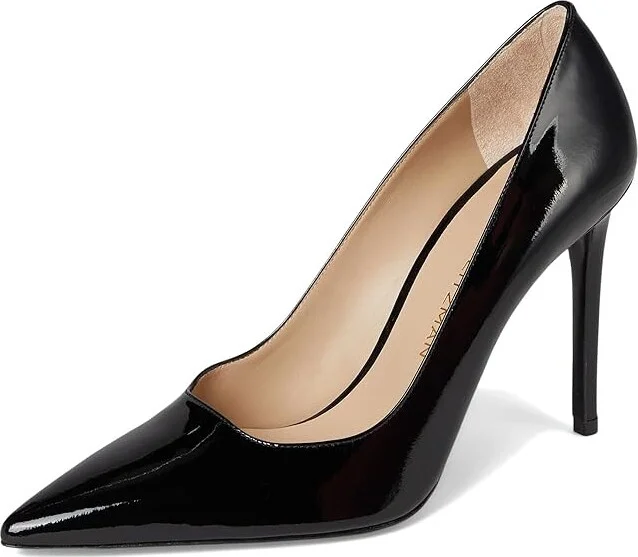 Stuart Weitzman Stuart Power 100 High Women's Heels Black : 11.5 M, Leather - Image 5