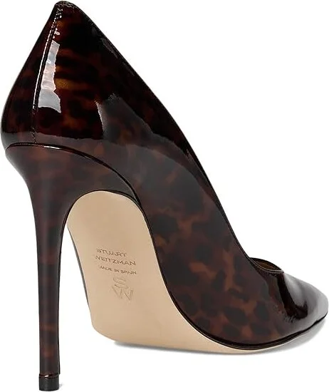 Stuart Weitzman Stuart Power 100 High Women's Heels Dark Brown : 8.5 M, Leather - Image 4