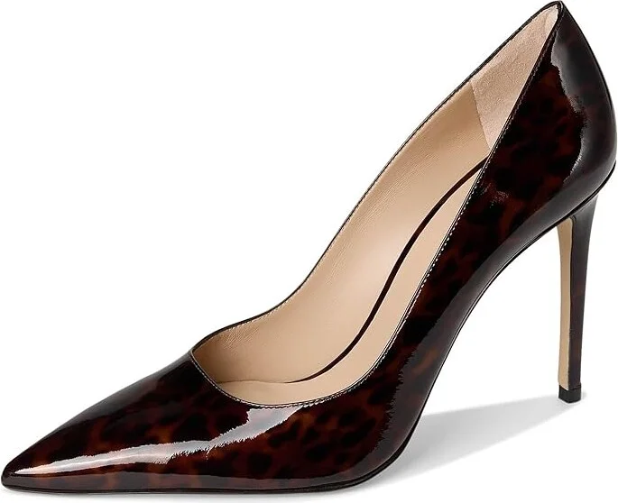 Stuart Weitzman Stuart Power 100 High Women's Heels Dark Brown : 8.5 M, Leather - Image 5