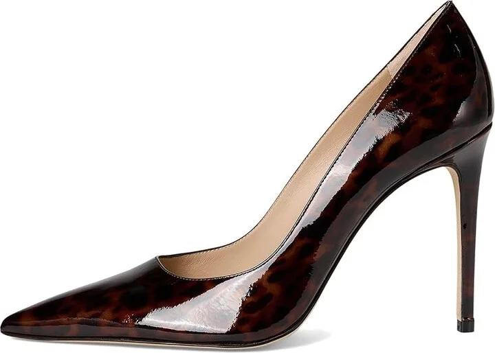 Stuart Weitzman Stuart Power 100 High Women's Heels Dark Brown : 8.5 M, Leather - Image 6