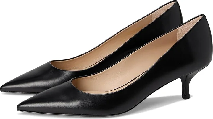 Stuart Weitzman Stuart Power 50 High Women's Heels Black 1 : 10 M, Leather