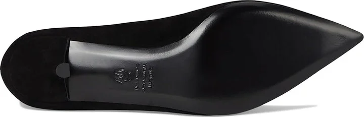 Stuart Weitzman Stuart Power 50 High Women's Heels Black : 6 M, Leather - Image 3