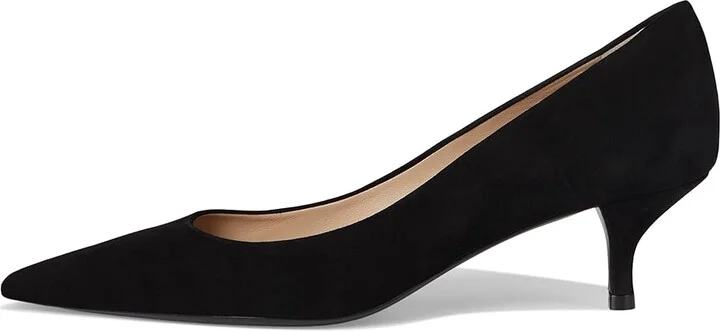 Stuart Weitzman Stuart Power 50 High Women's Heels Black : 6 M, Leather - Image 6