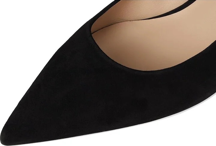 Stuart Weitzman Stuart Power 50 High Women's Heels Black : 6 M, Leather - Image 7