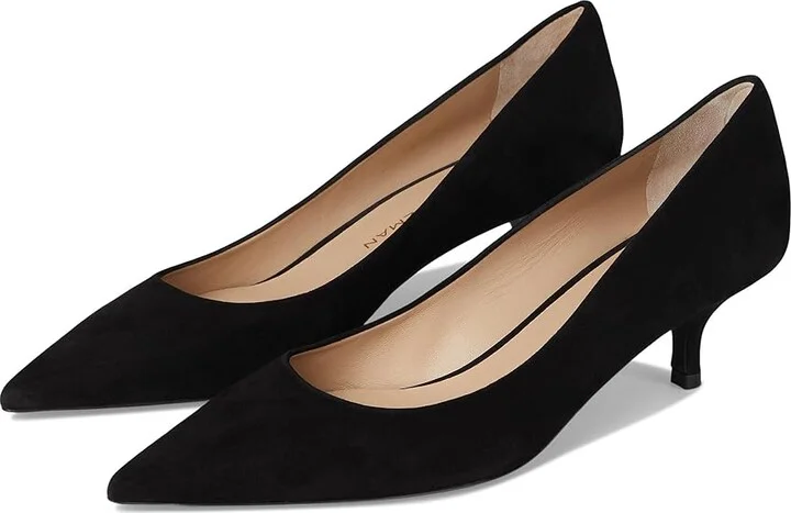 Stuart Weitzman Stuart Power 50 High Women's Heels Black : 6 M, Leather