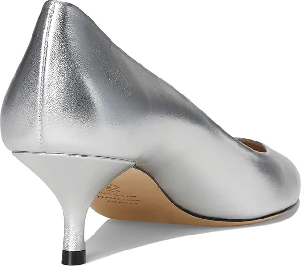 Stuart Weitzman Stuart Power 50 High Women's Heels Silver : 8 M, Leather - Image 4