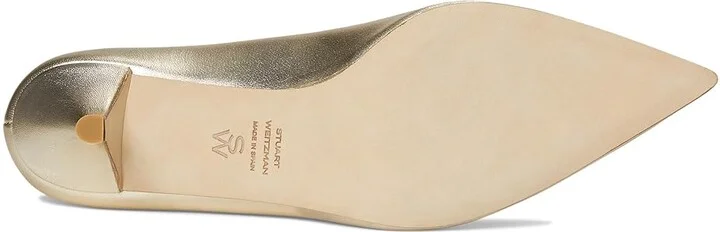 Stuart Weitzman Stuart Power 50 High Women's Heels Silver : 8 M, Leather - Image 9
