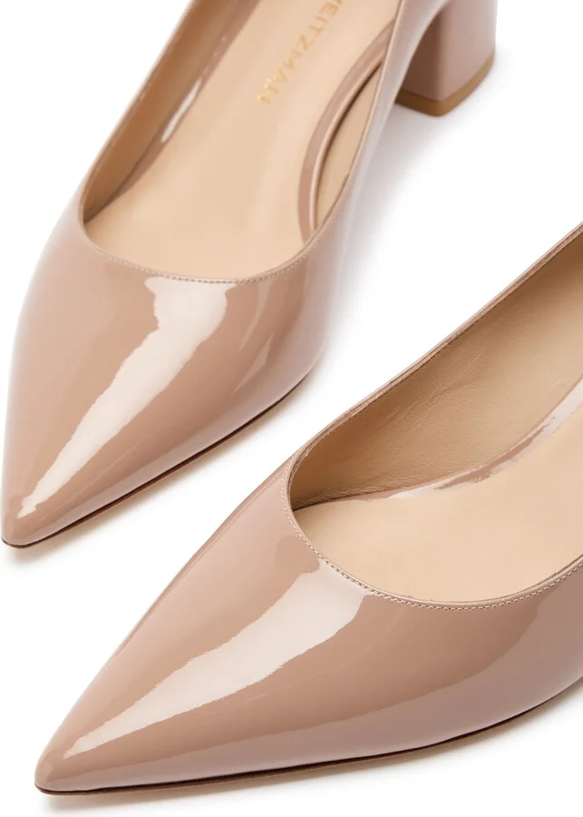 Stuart Weitzman Stuart Power 50 Patent Leather Pumps - Image 3