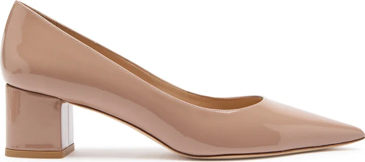 Stuart Weitzman Stuart Power 50 Patent Leather Pumps