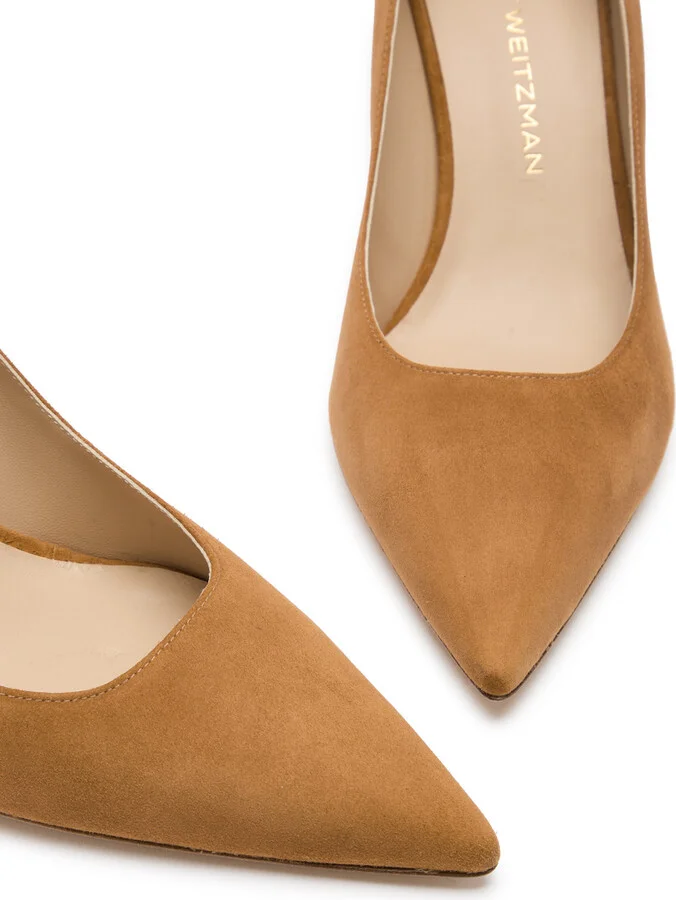 Stuart Weitzman Stuart Power 75 Suede Pumps - Image 3