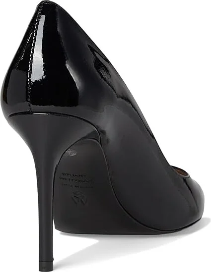 Stuart Weitzman Stuart Power 85 High Women's Heels Black : 10 M, Leather - Image 4