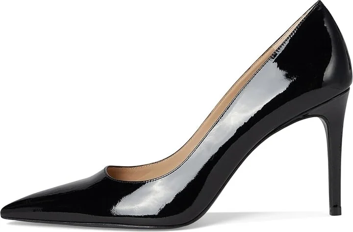 Stuart Weitzman Stuart Power 85 High Women's Heels Black : 10 M, Leather - Image 6
