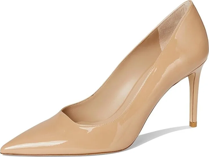 Stuart Weitzman Stuart Power 85 High Women's Heels Black : 10 M, Leather - Image 11