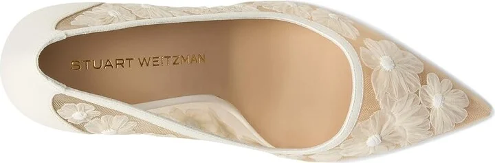 Stuart Weitzman Stuart Power 85 High Women's Heels Cream : 11 M, Leather - Image 2
