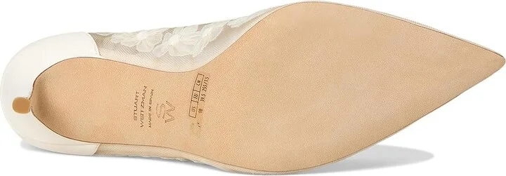 Stuart Weitzman Stuart Power 85 High Women's Heels Cream : 11 M, Leather - Image 3