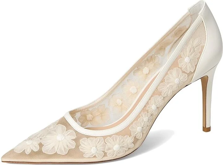 Stuart Weitzman Stuart Power 85 High Women's Heels Cream : 11 M, Leather - Image 5