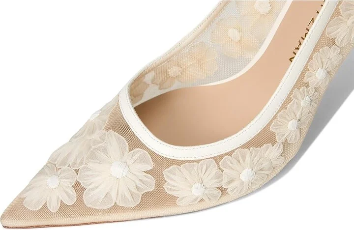 Stuart Weitzman Stuart Power 85 High Women's Heels Cream : 11 M, Leather - Image 7