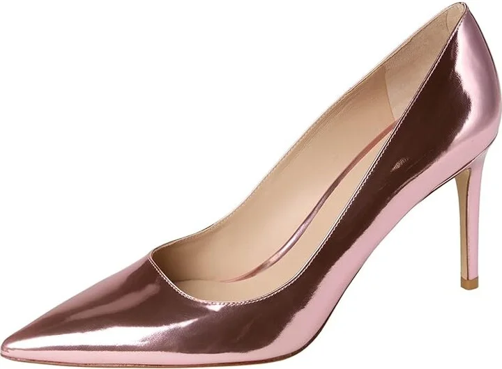 Stuart Weitzman Stuart Power 85 High Women's Heels Pink Marshmallow : 5.5 M, Leather - Image 5