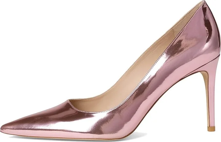 Stuart Weitzman Stuart Power 85 High Women's Heels Pink Marshmallow : 5.5 M, Leather - Image 6
