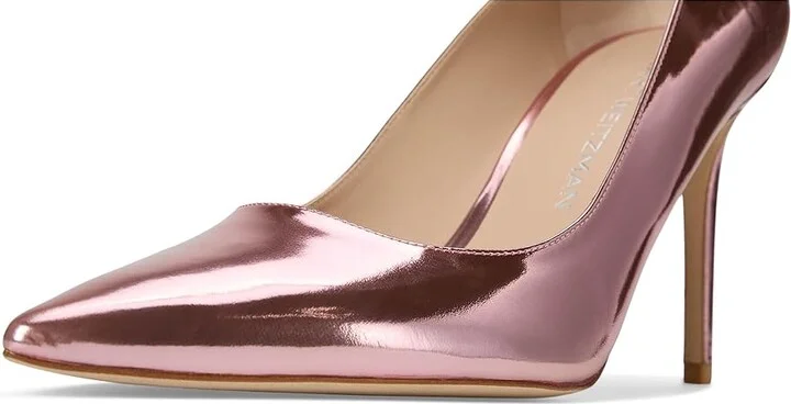 Stuart Weitzman Stuart Power 85 High Women's Heels Pink Marshmallow : 5.5 M, Leather - Image 7