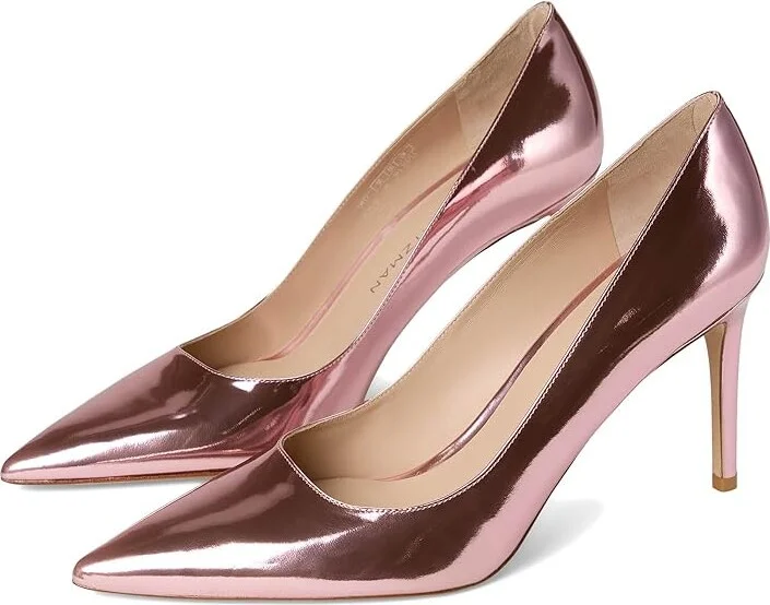 Stuart Weitzman Stuart Power 85 High Women's Heels Pink Marshmallow : 5.5 M, Leather