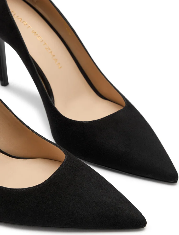 Stuart Weitzman Stuart Power 85 Suede Pumps - Image 3