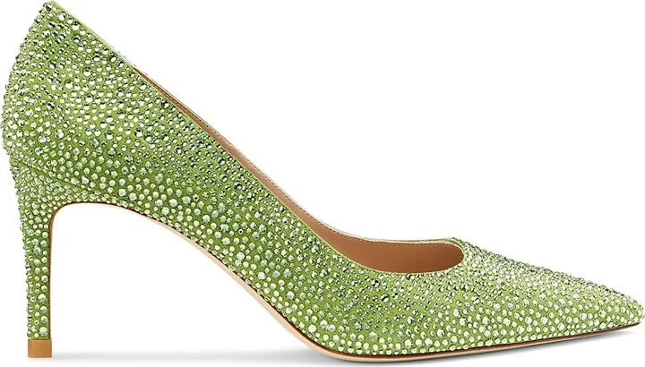 STUART WEITZMAN Stuart Power Shine pump, Green